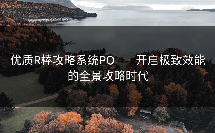 优质R棒攻略系统PO——开启极致效能的全景攻略时代 优质R棒攻略系统PO——开启极致效能的全景攻略时代